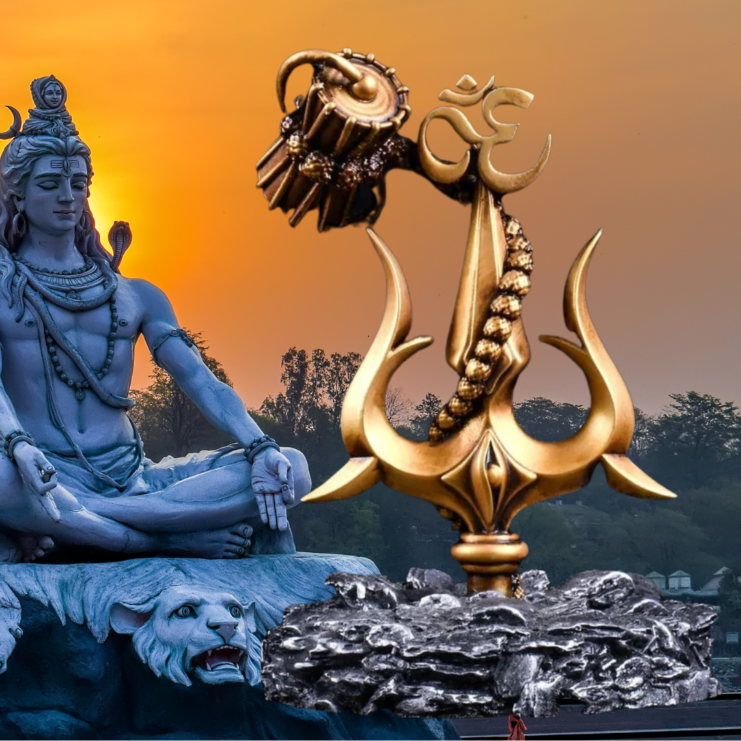 UN™ Lord Shiva Trishul with Damru