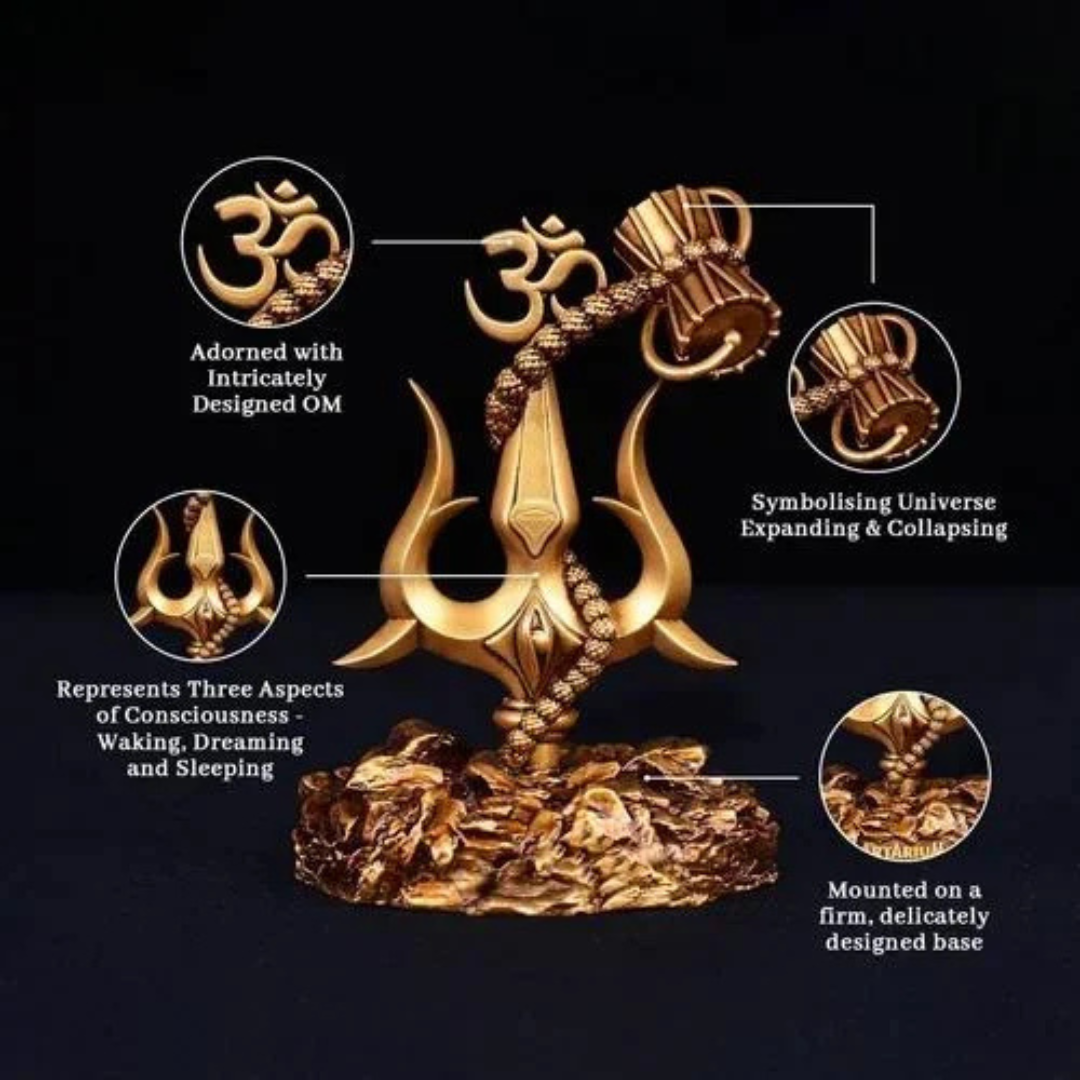 UN™ Lord Shiva Trishul with Damru