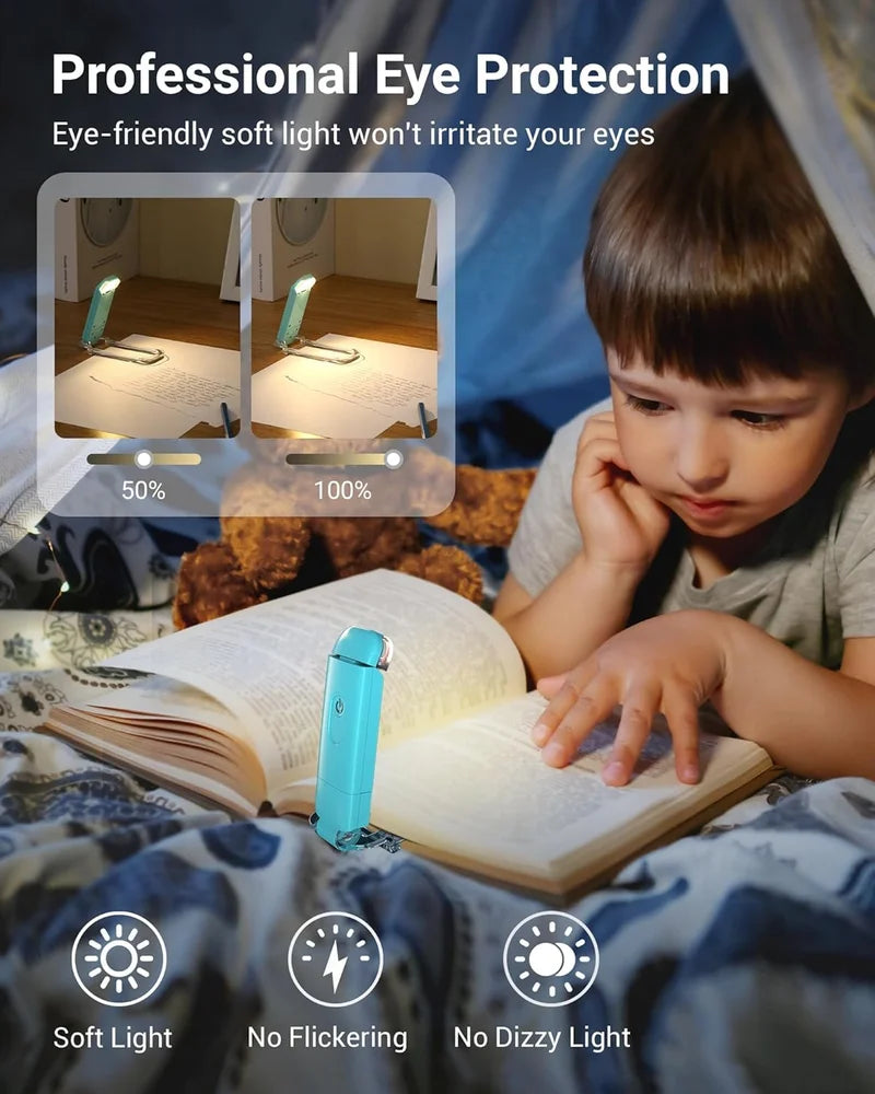 UN Rechargeable Book Reading Light-Blue