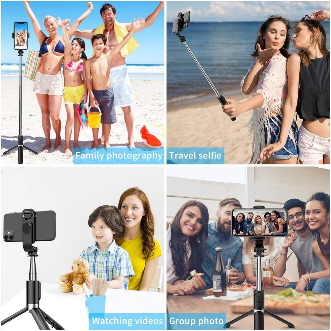 Extendable Flash 3-in-1 Selfie Stick Tripod