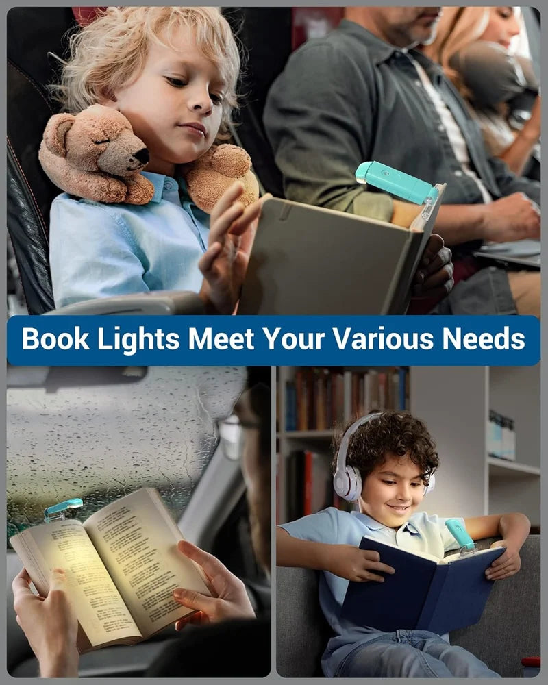 UN Rechargeable Book Reading Light-Blue