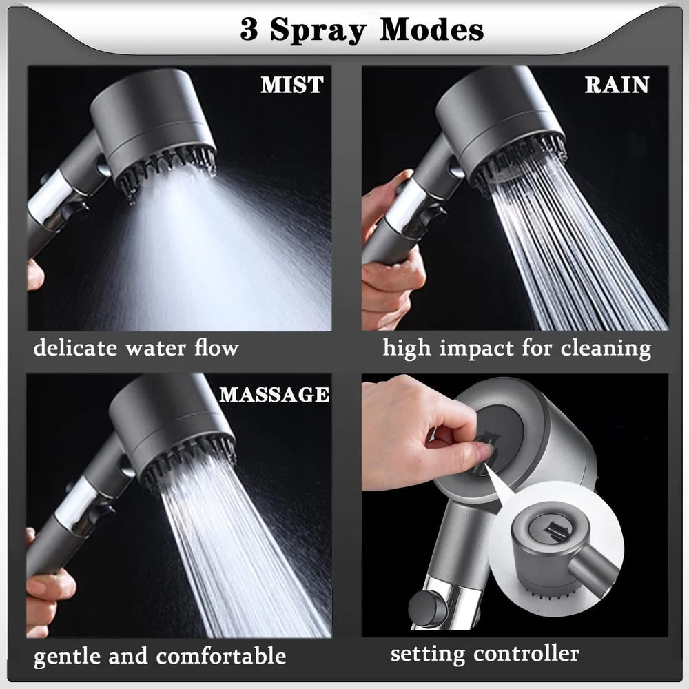 High Pressure brush Shower head